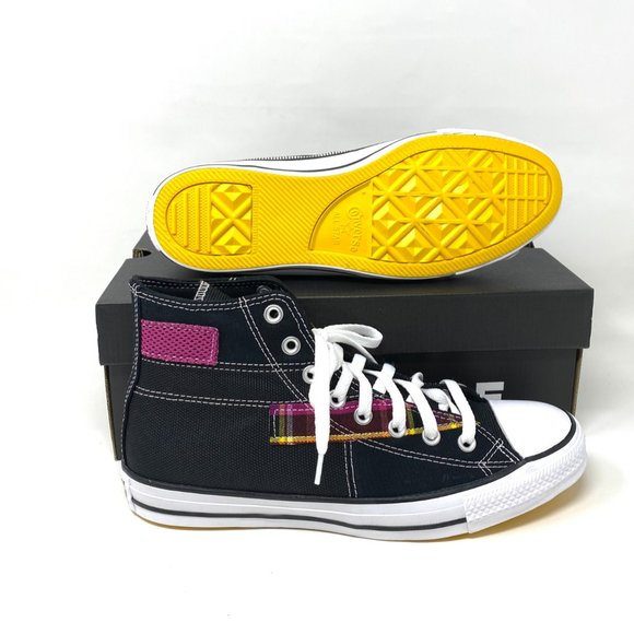 💖MEGA SALE💖Converse Men 168745C CTAS High Black Color Patches Canvas Sneakers - Picture 2 of 14